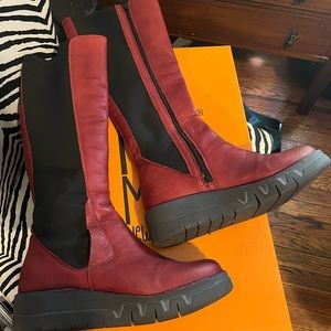 Miz Mooz Lucky Boots - Bordeaux - Size 40 (Women's 9)